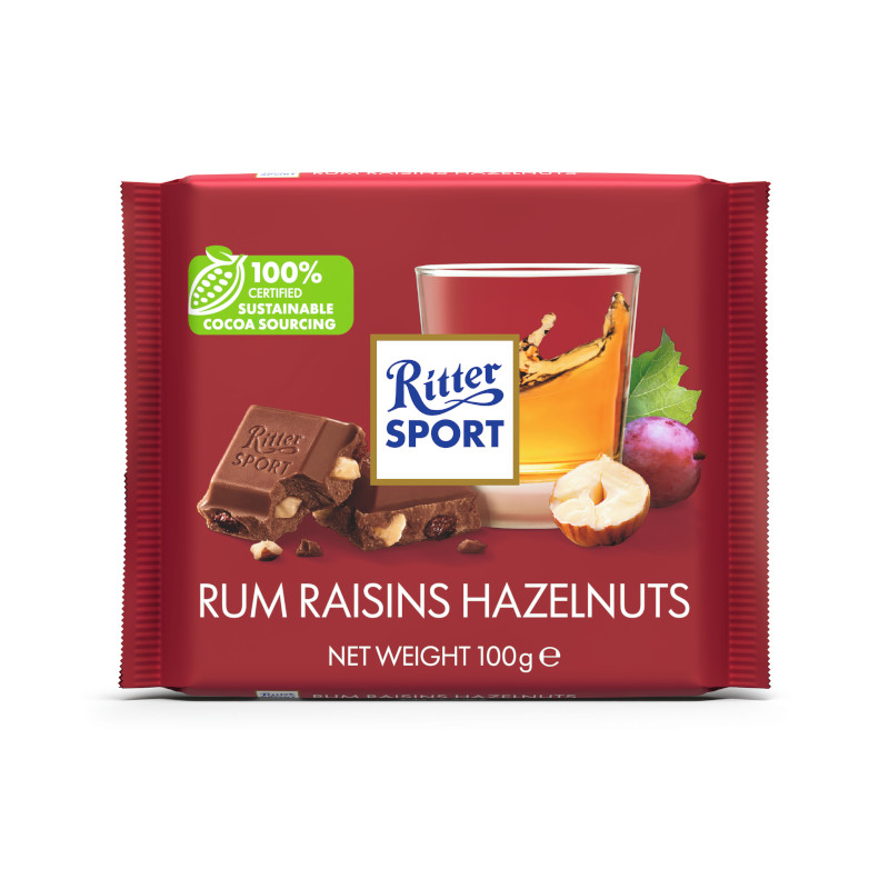 Ritter Sport Rum Raisins Hazelnuts