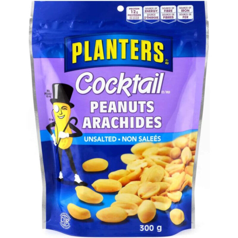 Planters Cocktail Peanuts Unsalted